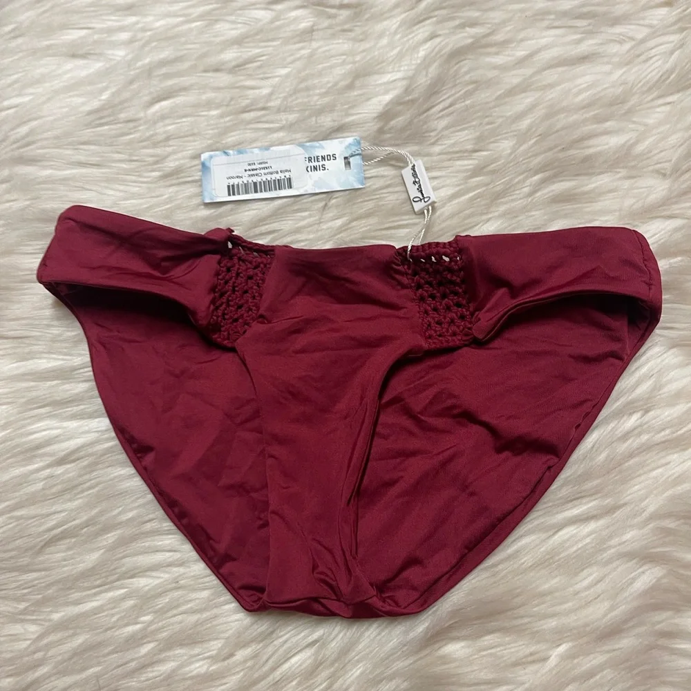 Frankie's bikinis Malia Bottom - Maroon
